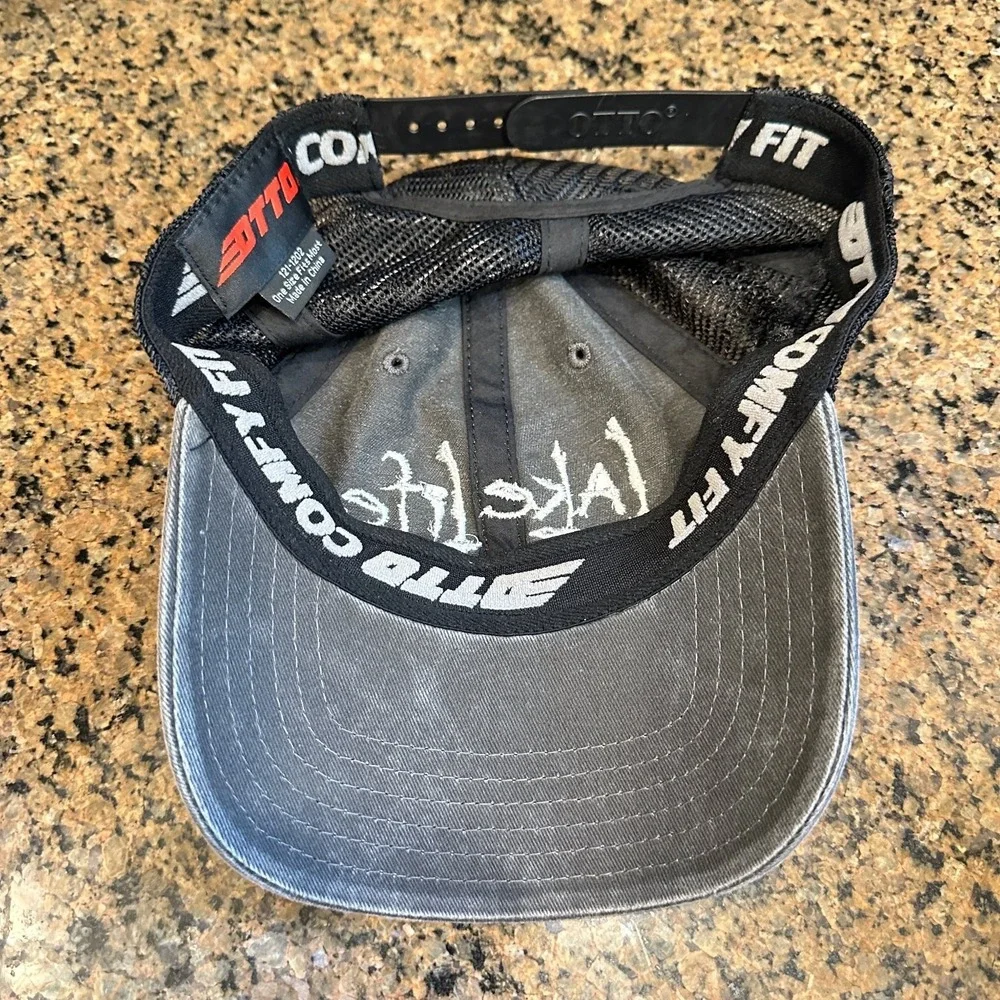Lake Life Cottonwood Cove Lake Mohave OTTO Hat Trucker Snapback Gray